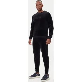 Pánská mikina BOSS Mikina Velour 50550636 Černá Regular Fit XXL