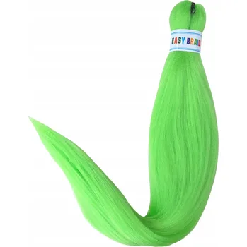 Příčesek Syntetické barevné vlasy copánky dredy KANEKALON EASY BRAID II GREEN