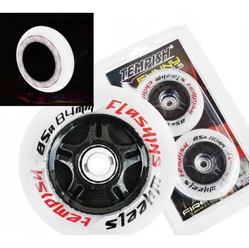 Kolečka na kolečkové brusle Svítící TEMPISH Flashing 90mm bílá