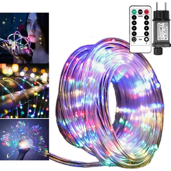 Vánoční dekorace VÁNOČNÍ OSVĚTLENÍ NA STROMEČEK LED VNITŘNÍ 10M 100 SVĚTEL MULTI BAREVNÉ