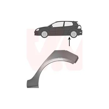 Blatník karosérie Boční stěna VAN WEZEL 5863147