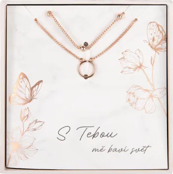 Party dekorace Dvojitý náhrdelník - S Tebou