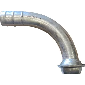Hadicová spojka ITAL ÚHLOVÝ OBLOUK MALE/HADICOVÝ TRN - pozink. 90° spojka DN100 mm bez háků a had. trnem 102 mm