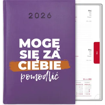 Kalendář Knihový kalendář 2026 A5 fialový