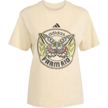 Dámské Tričko s krátkým rukávem ADIDAS FARM GFX TEE JL8614 – Béžová S
