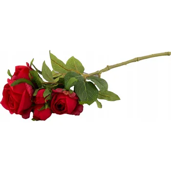 umělá květina UMĚLÉ RŮŽE do vázy červené, výška 39 Cm