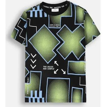 Chlapecké tričko Coccodrillo dětské tričko černé bavlna velikost 158