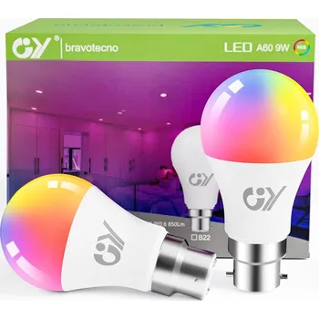 Žárovka LED ŽÁROVKY A60 8W B22 WIFI SMART RGB
