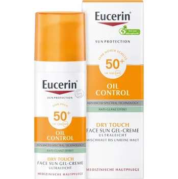 Přípravek na opalování Eucerin Sun Oil Control Dry Touch gel-krém na opalování SPF50+, 50 ml