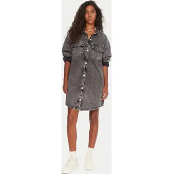 Dámské šaty Roxy Džínové šaty Tidal Moon ERJDD03009 Šedá Relaxed Fit XS