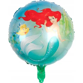 Balónek Fóliový balónek Mořská panna, kulatý 18"