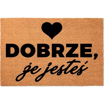 Rohožka Hotová gumová kokosová rohožka 40 x 60 cm