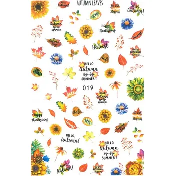 Tenké samolepící Samolepky na nehty Č. 019