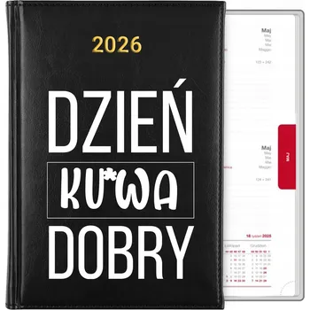 Kalendář Knižkový kalendář 2026 A5 černý