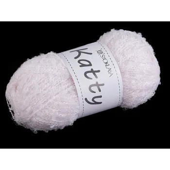 Příze Pletací příze nopková Katty 100 g, barva 2 růžová lasturová