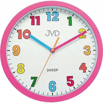 Hodiny Dětské nástěnné hodiny JVD HA46.2 růžové
