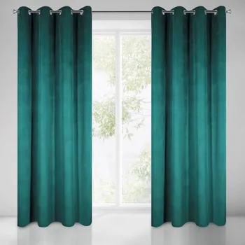 Závěs Jednobarevný sametový závěs s vysokým stupněm zatemnění 140 x 250 cm