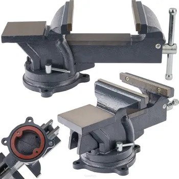 Svěrák Zámečnický svěrák 150 mm otočný s kovadlinou