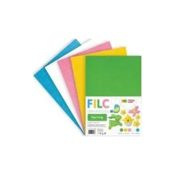 Set školních potřeb Filc dekoracyjny Spring 5szt HAPPY COLOR