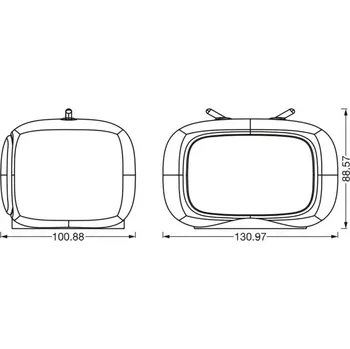 Lampička OSRAM LED bateriové noční světlo NIGHTLUX TV, bílé USB RGB touchdim bílá LED 2,5 W celkem