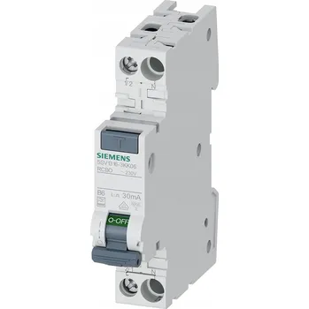Jistič JISTIČ CHRÁNIČ 1P+N 30mA B6A 230V 6kA SIEMENS 5SV1316-3KK06