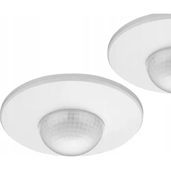 Pohybové čidlo Snímač pohybu a přítomnosti LED Stropní 360° IP20 230V 2000W 3 senzory Bílý