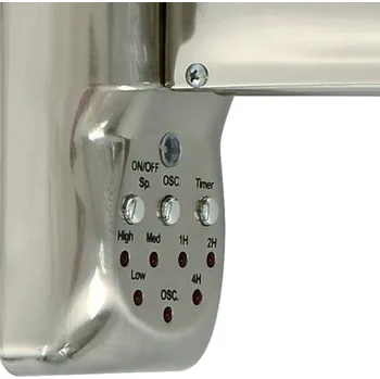 Lampička Beacon Lighting Nástěnný ventilátor Beacon Breeze chromový/čirý Ø 41 cm tichý chrom, čirý - Doprava zdarma