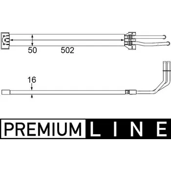 Motor automobilu Chladič oleje, řízení MAHLE (CLC109000P)