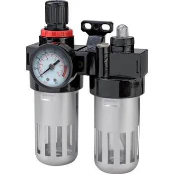 Kompresor STREND PRO Filter Airtool MF-3, vzduchový, na kompresor, s regulátorom a tlakomerom, 1/4"