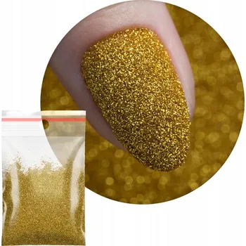 Třpytky Ozdoby Na Nechty 20g Kosmetické Zlaté Gold Č. 107