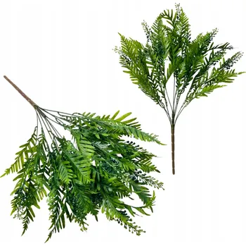 umělá květina KYTICE LISTŮ KAPRADÍ S BORŮVKAMI UMĚLÉ LISTY REALTOUCH PRO ARANŽMÁ 60 cm