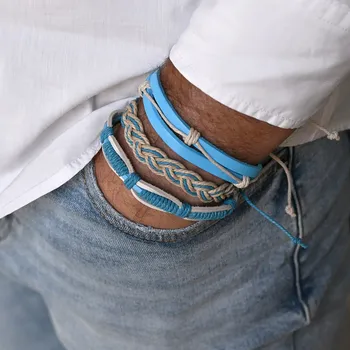 Náramek EVOLUTION GROUP CZ Sada pánských náramků - 53052.3