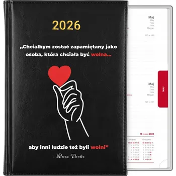 Diář Knižkový kalendář 2026 A5 černý