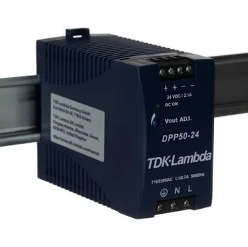 spínaný zdroj TDK-Lambda Spínaný Napájecí zdroj na lištu DIN, počet výstupů: 1, výstup: 24V dc, 2.1A, vstupní: 85 → 264 V ac /