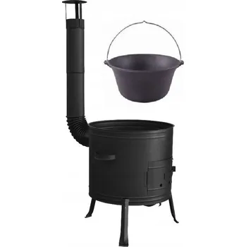 kotlíky Kotlík v černé barvě o objemu 14,5l