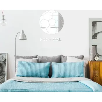 Zrcadlo Kulaté zrcadlo na zeď s fotbalovým motivem