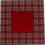 Vánoční ubrus vínový 90 x 90 cm