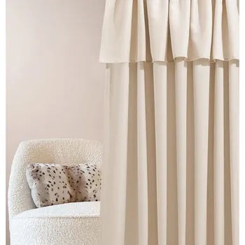 Sprchový závěs Krémový závěs MIA na stuhu 140 x 280 cm