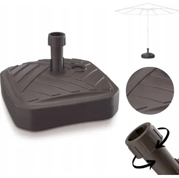 Stínicí technika ZÁKLADNA STOJAN PRO ZAHRADNÍ SLUNEČNÍK RATTAN HNĚDÁ