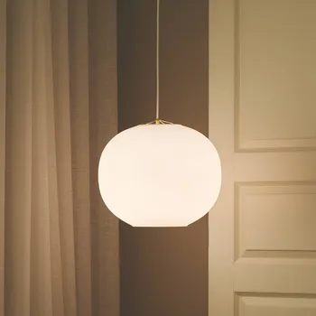 DFTP by Nordlux Závěsné svítidlo Navone, bílé, sklo, Ø 40 cm, 1 světlo bílá 1 x 60 W - Doprava zdarma