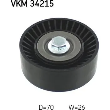 Vratná/vodicí kladka, klínový žebrový řemen SKF VKM 34215