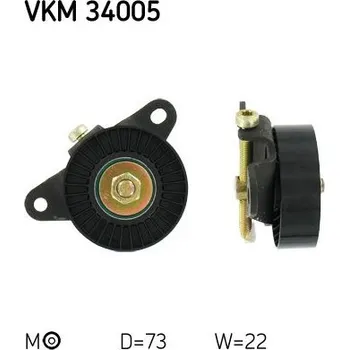 Napínák, žebrovaný klínový řemen SKF VKM 34005