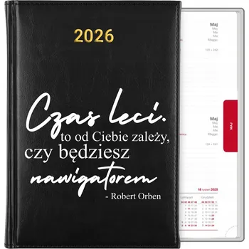 Kalendář Knižkový kalendář 2026 A5 černý