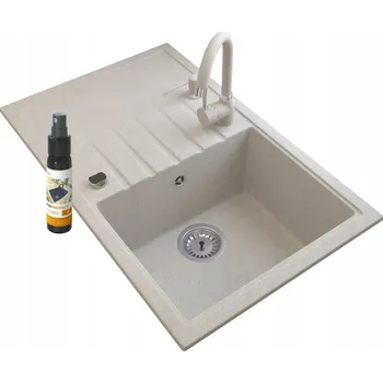 Granitový dřez Jednokomorový dřez Granitan ERIS černý granit