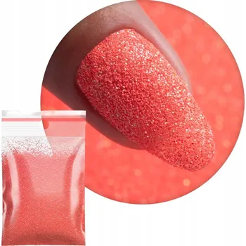 Prášek Ozdoby Na Nechty MOLLYLAC 20g Kosmetický Broskvový Třpyt Č. 02