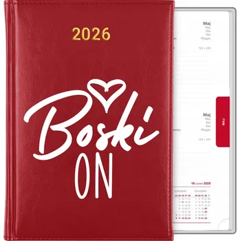Kalendář Knižní kalendář 2026 A5 červený