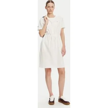 Dámské šaty Tommy Hilfiger Každodenní šaty WW0WW45529 Écru Regular Fit XXL
