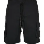 Drawstring Cargo Shorts - black 3XL
