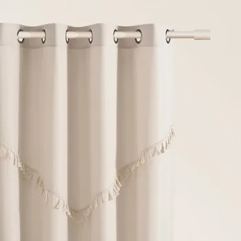Závěs Světle béžový závěs CHLOE s průchodkami 140x250 cm