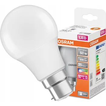 Žárovka LED žárovka A60 B22d 9,7W (ekvivalent 60W) 806lm 2700K Teplá bílá STÍMITELNÁ OSRAM